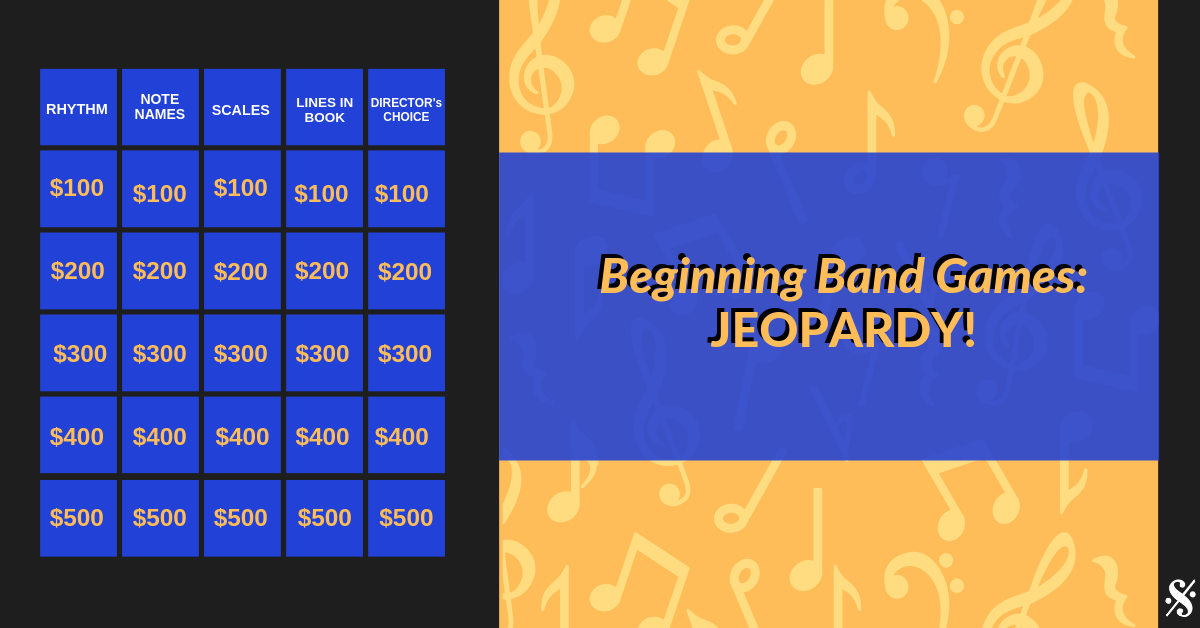 Teaching Beginning Band with Games – Jeopardy