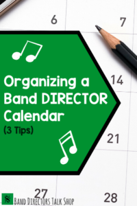 band director calendar