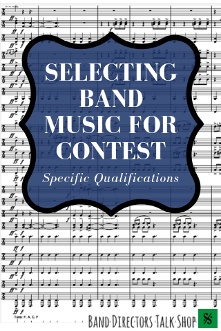 selecting band music for contest