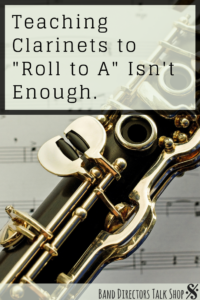 clarinets roll to A