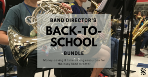 band director back to school resources