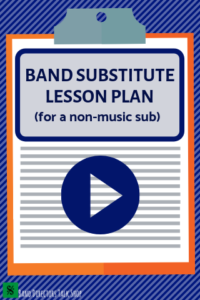 band substitute lesson plan