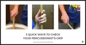 correct percussion stick grip