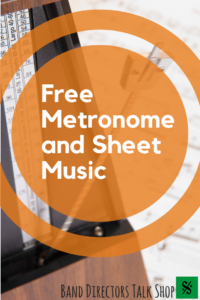 free metronome and sheet music
