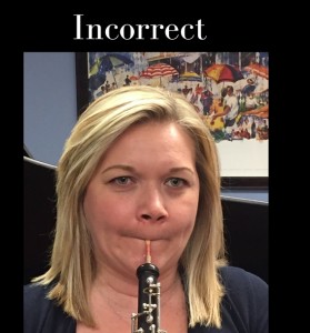 oboe embouchure-incorrect
