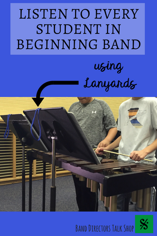 beginning band tip lanyards
