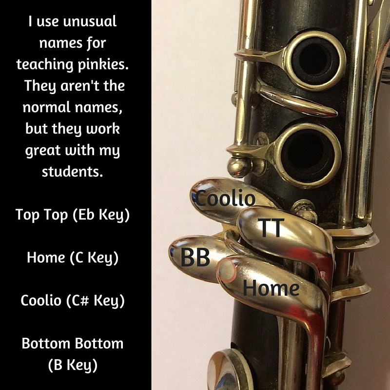 Clarinet pinkies