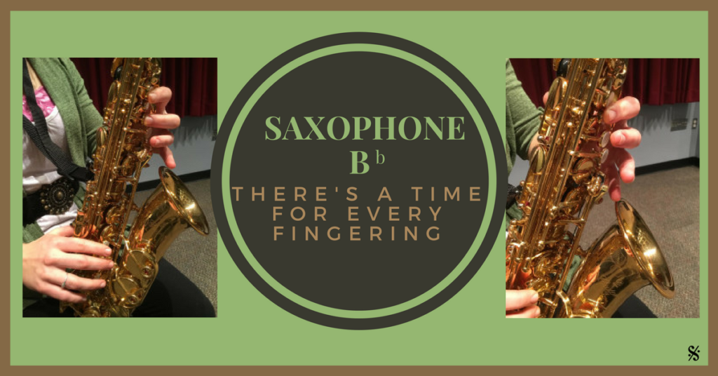 Saxophone B flat fingerings explained!