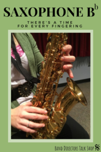 saxophone fingering