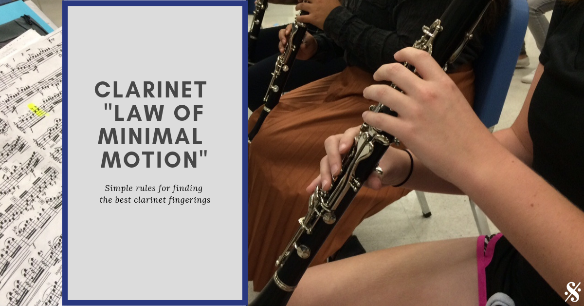 The Clarinet “Law of Minimal Motion”