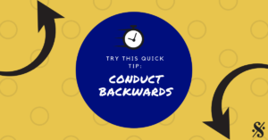 conduct backwards