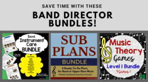 Saved time and money with these fantastic band director bundles! Visit Band Directors Talk Shop on Teachers Pay Teachers. #banddirectorstalkshop