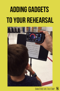 adding gadgets to your rehearsal