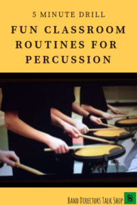 percussion drills and ensembles