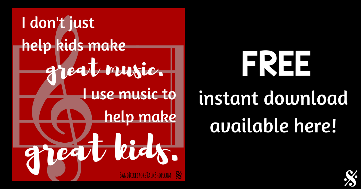 I don’t just help kids make great music, I use music to help make great kids. (Free Image)