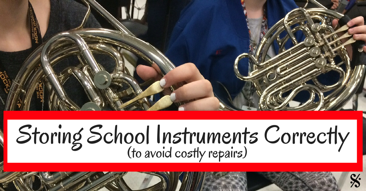 Storing School Instruments Correctly (to avoid costly repairs)