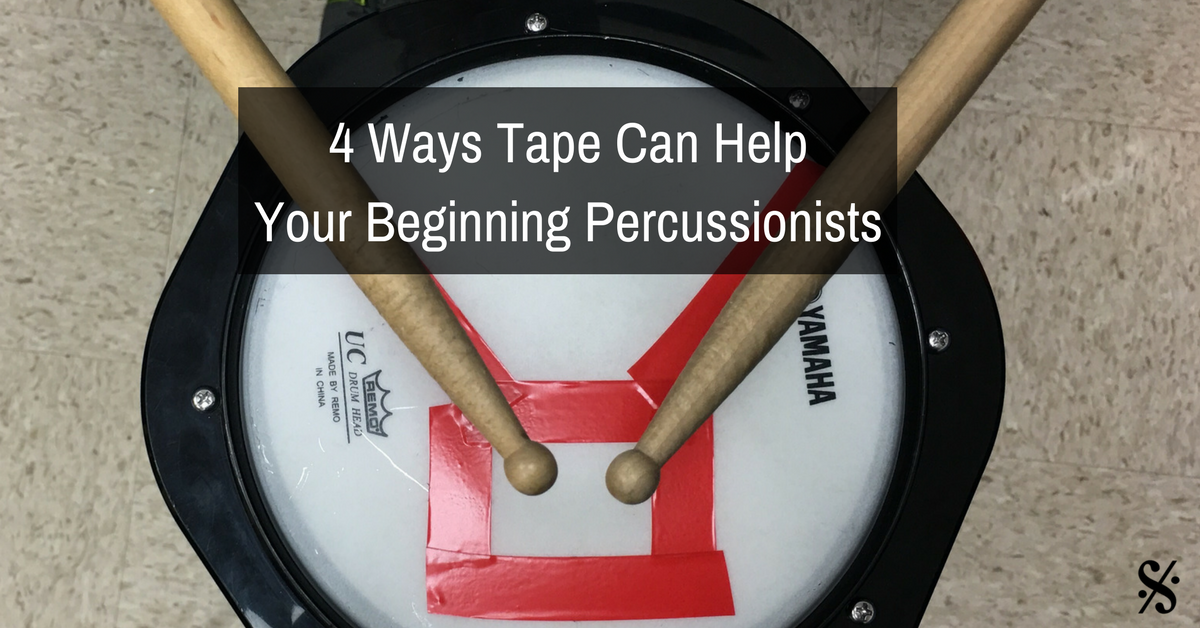 4 Ways Tape Can Help Your Beginning Percussionists