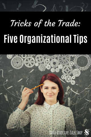 Organizational tips