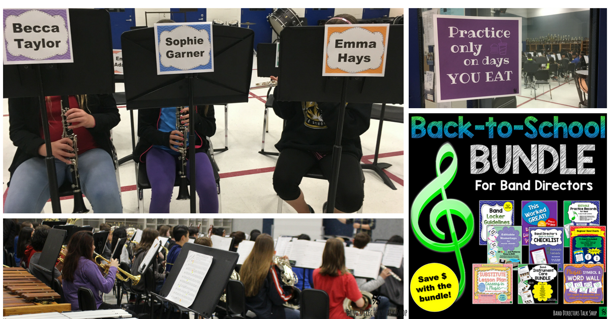 Band director back to school resources!