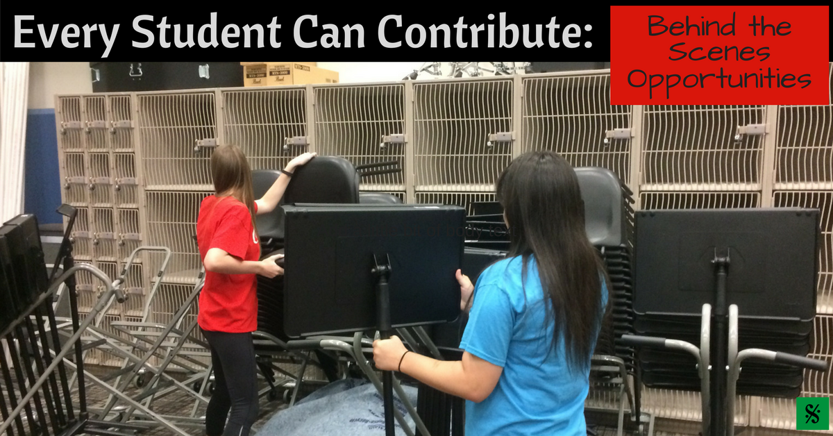 Every Student Can Contribute:  Behind-the-Scenes Opportunities