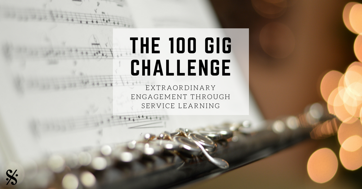 The 100 Gig Challenge: Extraordinary Engagement through Service Learning