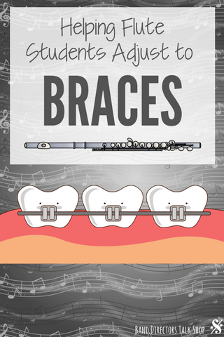 playing flute with braces