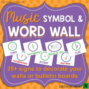 music symbol word wall 