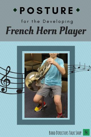 french horn posture