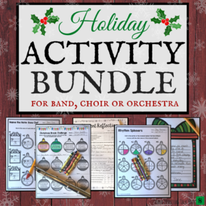 christmas music worksheets and activities