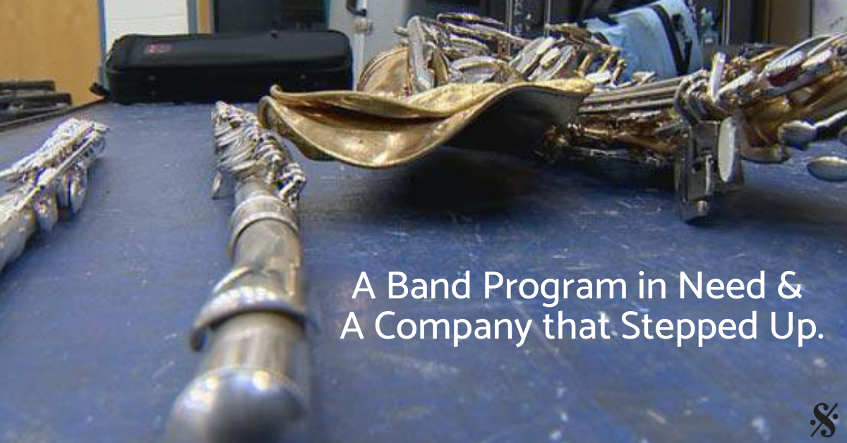 A Band Program in Need, a Company that Stepped Up