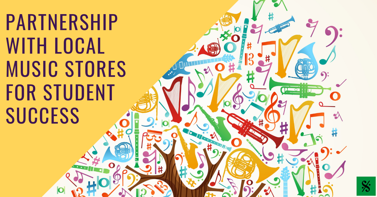 Partnership with Local Music Stores for Student Success