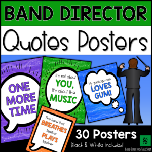 Band Director Quotes Posters