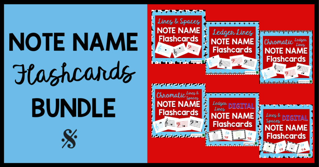 Note Name Flashcards Bundle - Band Directors Talk Shop