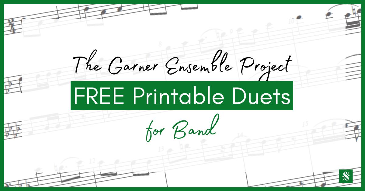 The Garner Ensemble Project (Free, printable duets for all band instruments)