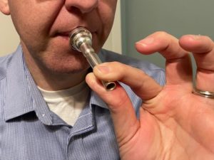 Troubleshooting with trumpet mouthpiece