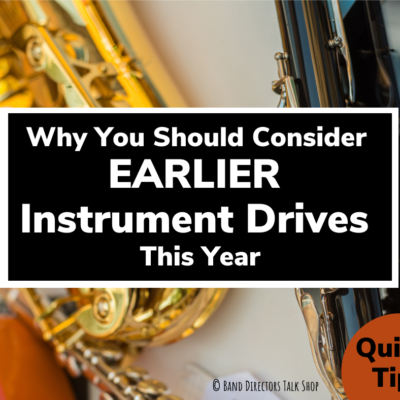 Why You Should Consider Earlier Instrument Drives This Year