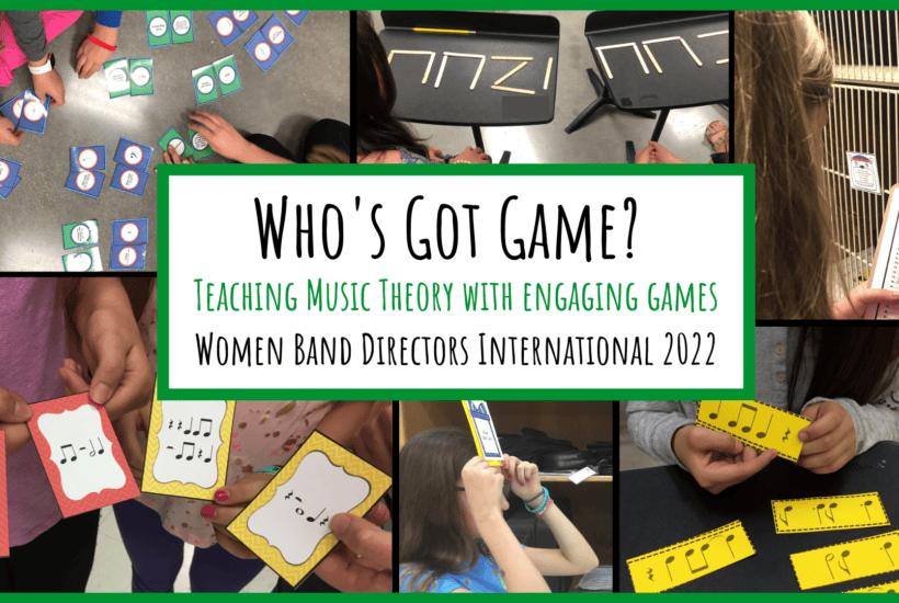 Music Theory Match-Up Games - Band Directors Talk Shop