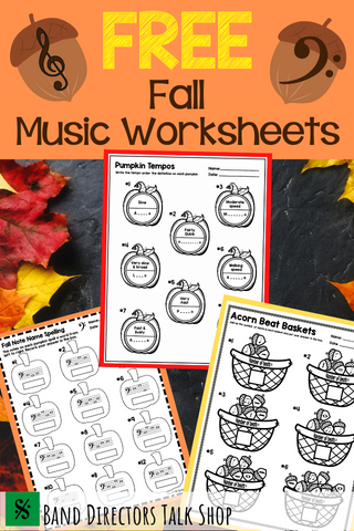 fall music worksheets
