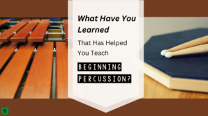 teaching beginning percussion